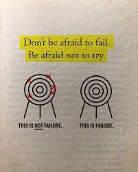 the real failure is not to try
