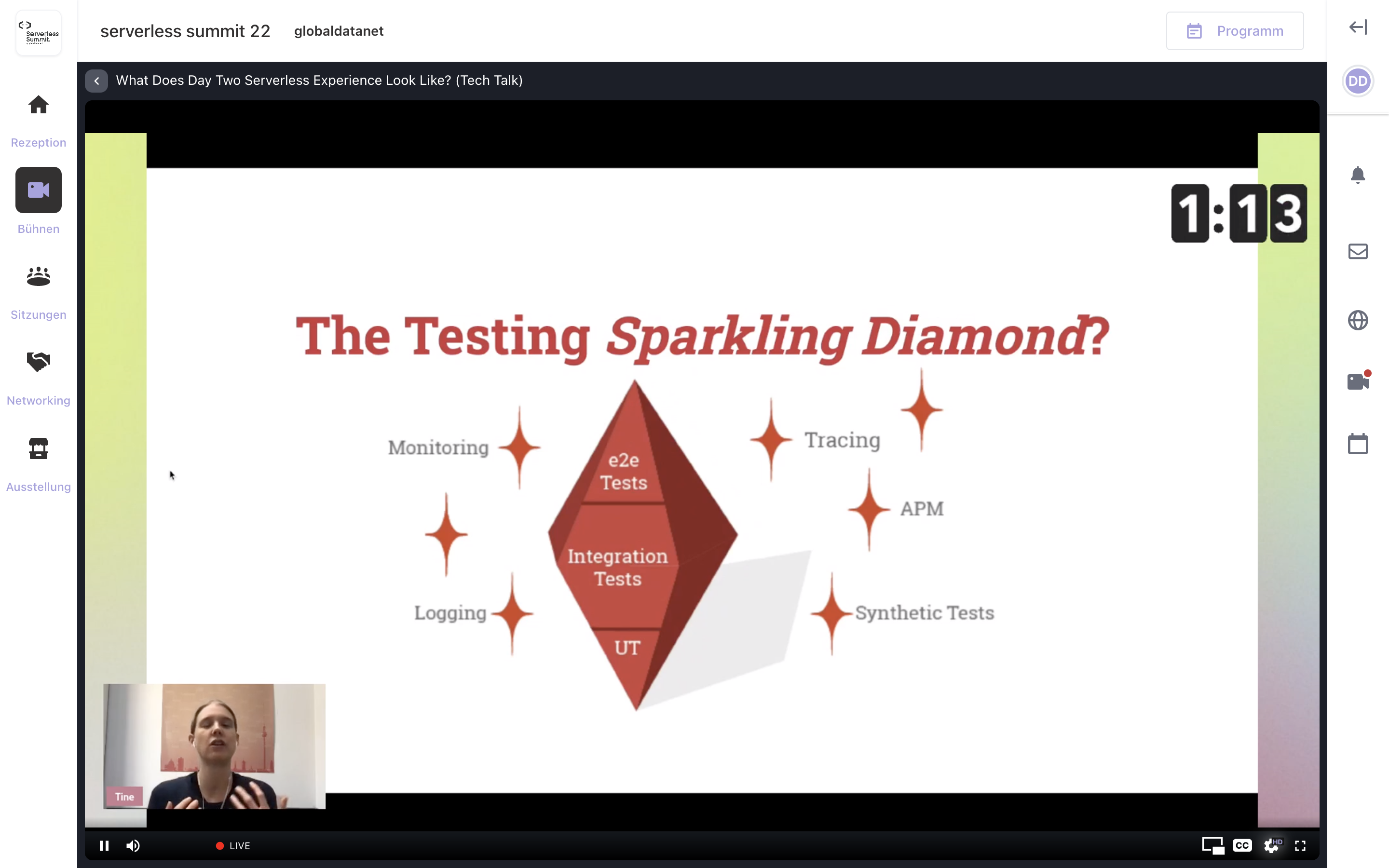 Testing Sparkling Diamond