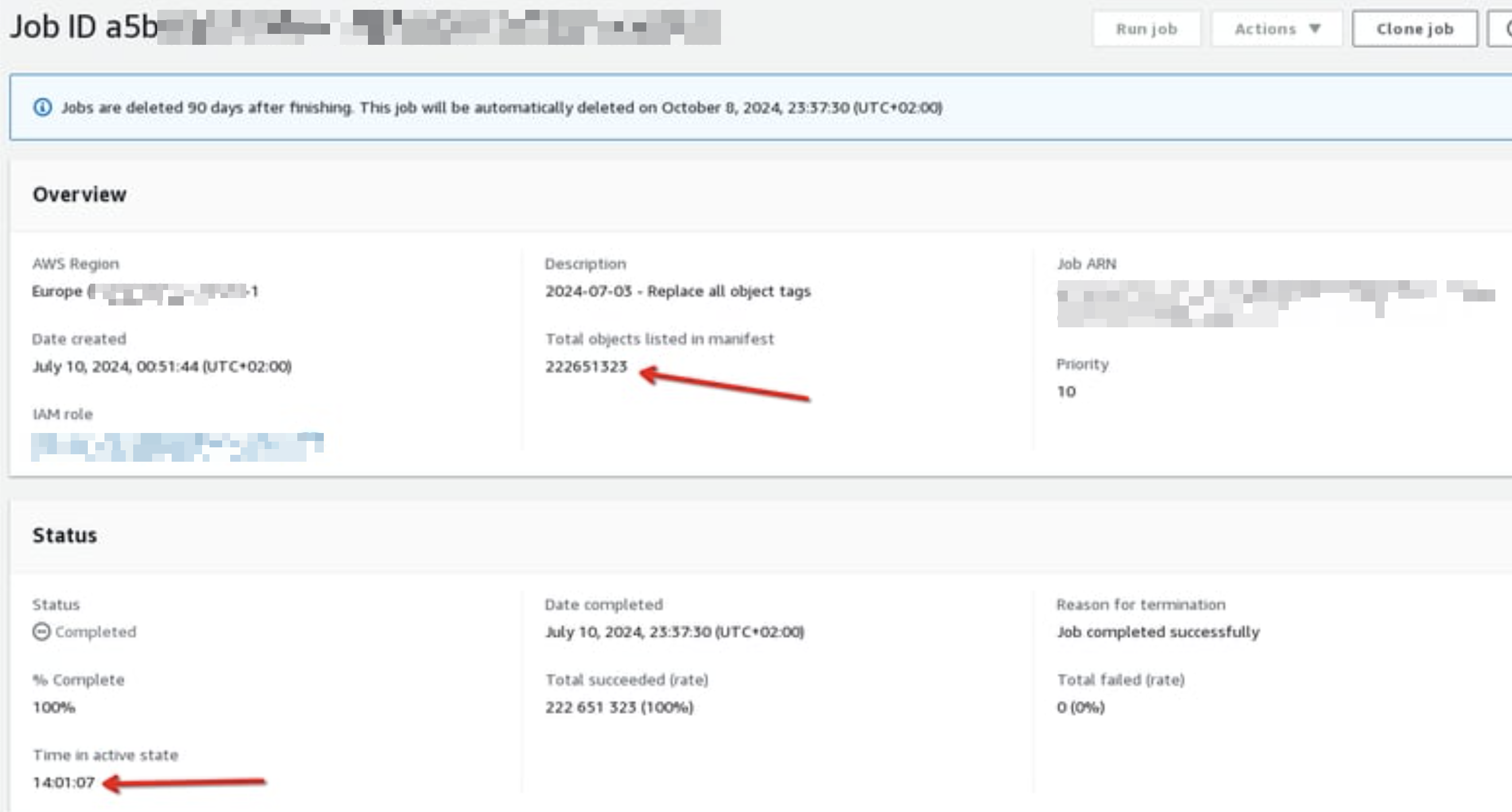 S3 Batch Operation 14hours